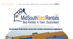 Desktop Screenshot of midsouthbestrentals.com